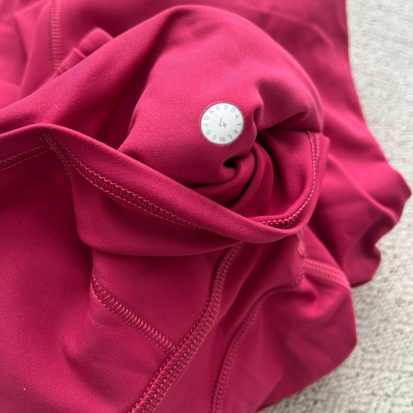 Lululemon Sz 4 Fast & Free 7/8 Tight II *Nulux 25" in Violet Red (dark hot pink) - Picture 8 of 16